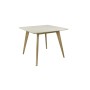 Стол обеденный Олсон Мини 90, слоновая кость/натуральный