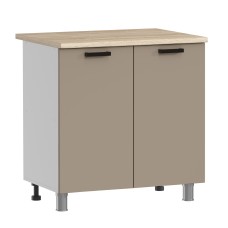 МК Аленушка Н 800 Орешник, Матовый Вижен,скоба черный (со столешницей)