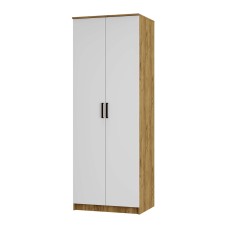 Шкаф двухстворчатый "Евро" ШК-01 крафт/белый