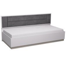 Кровать Аурелио 80, Блэквуд Сатиновый - Белый