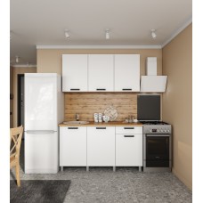 Кухня Осло, 1,5м Карбон Фарфор Кухня Осло, 1,5м Карбон Фарфор