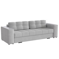 Диван раскладной Нави, светло-серый/мдф холст белый Диван раскладной Нави, светло-серый/мдф холст белый