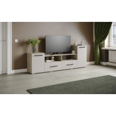 Тумба ТВ Парус-2, Дуб крафт серый, Кашемир