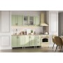 Готовая кухня Прованс (без столешницы), Белый, Фисташковый