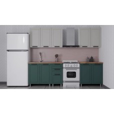 ГК Аленушка 2 м  Лилия Керамика/Изумруд,скоба черный,черный