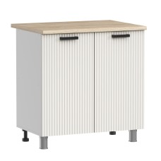 МК Аленушка Н 800 Лотос Молочный,скоба антрацит (со столешницей)