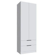 Шкаф Мадрид (0,8) с 2 ящ. без зеркала белый