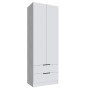 Шкаф Мадрид (0,8) с 2 ящ. без зеркала белый