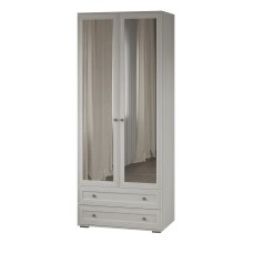 Шкаф двухстворчатый с зеркалом РШ-24 Ричард, Ясень анкор светлый Шкаф двухстворчатый с зеркалом РШ-24 Ричард, Ясень анкор светлый