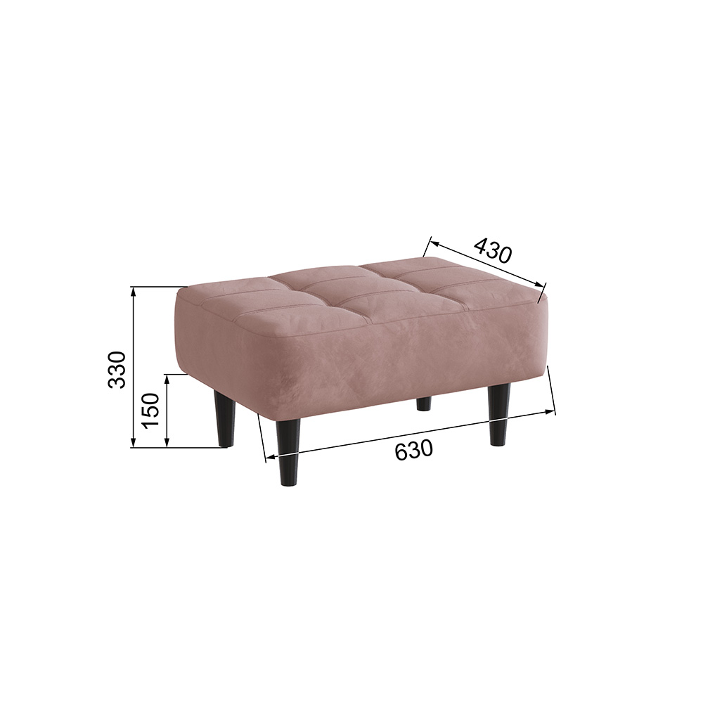 Пуф Корк, Пыльная роза Пуф Корк, Пыльная роза