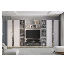 Гостиная модульная Флоренция, Ясень белый. Комплект 4
