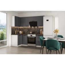 КГ Угловой Вектор 100*150 Графит (со столешницей, черный, 26) в.19