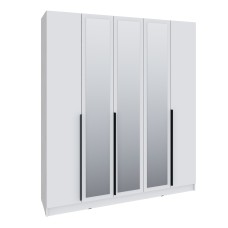 Шкаф Мадрид (2,0) с зеркалом белый