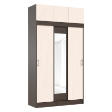 Басямиф/Роджинамиф Шкаф с антресолью (дуб беленый/венге) Басямиф/Роджинамиф Шкаф с антресолью (дуб беленый/венге)