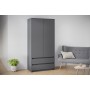 Шкаф Айден ШК06-900, Графит серый