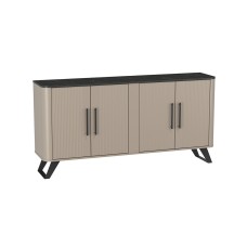 Комод Фиделия 76.04, Серый камень, Мрамор черный