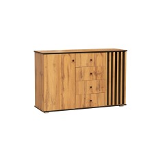 Комод Либерти 51.04, Дуб Вотан, Черный