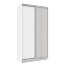 Шкаф-купе двухдверный с зеркалом 1200 Домашний Ясень Анкор светлый