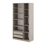 Шкаф распашной с наполнением (9 полок + 2 ящика) ШК 5 (1200), Меланж