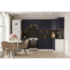 КГ Угловой Грейвуд 210*100 Синий (со столешницей, черный, 26) в.4