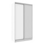 Шкаф-купе двухдверный с зеркалом 1200 Домашний Белый