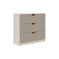 Комод Юниор-4 (800), Шарли Мокко, Дуб Крафт Белый