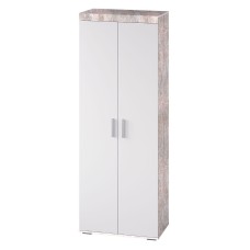 Шкаф для одежды Инстайл ШК-29, бетон/белый