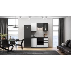 Кухня Техно-6 1,5м (Графит/Белый снег софт/Графит софт NEW) Кухня Техно-6 1,5м (Графит/Белый снег софт/Графит софт NEW)