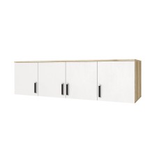 Антресоль для шкафа Лагуна 160, Дуб Делано, Белый