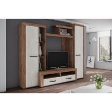 Стенка в гостиную Марсель-4, дуб крафт табачный Стенка в гостиную Марсель-4, дуб крафт табачный