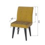 Стул Гира, Горчичный, Шоколад