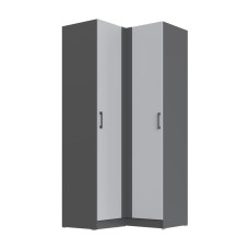 Шкаф угловой Вегас, Графит серый, Камень серый Шкаф угловой Вегас, Графит серый, Камень серый