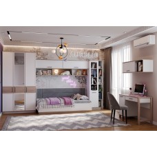 Детская Аурелио. Комплект 3, Блэквуд сатиновый, Белый