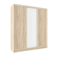 Шкаф-купе трехдверный с зеркалом 2000 Домашний Дуб сонома