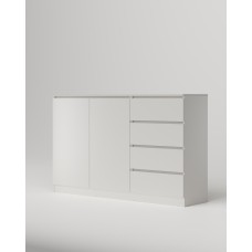 МС Охта Лайт Комод 1600.4 Белый гладкий