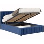 Кровать с подъёмным механизмом 1600 Верона, темно-синий
