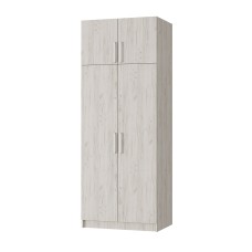 Шкаф 2-х ств.с перегородкой дуб крафт белый