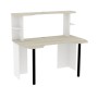 Стол компьютерный Аурелио 84, Блэквуд Сатиновый - Белый