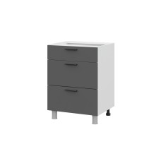 КГ Стол с ящиками 60 Модус,Графит в.55