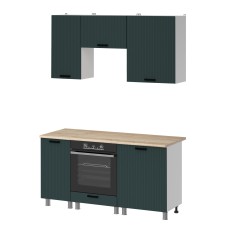 МК Аленушка 1,6м в.5 Лотос Изумруд,скоба антрацит,сонома