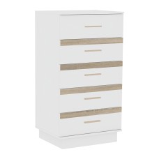 Комод высокий 3 Анона, белый
