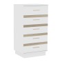 Комод высокий 3 Анона, белый