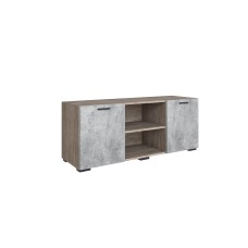 Дублин Тумба ТВ дуб крафт серый/цемент