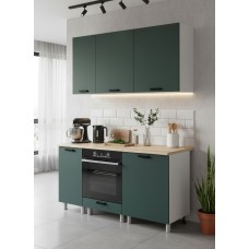 МК Аленушка 1,6м в.6 Лаванда Изумруд,скоба черный,сонома