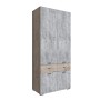 Дублин Шкаф 2-х ств. дуб крафт серый/цемент