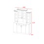 Буфет Прованс-014 Клен Бирюза