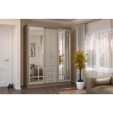 Шкаф-купе Маэстро, Ясень шимо светлый, Ясень шимо темный Шкаф-купе Маэстро, Ясень шимо светлый, Ясень шимо темный