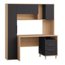 Стол рабочий Комфорт 12.95 N, Дуб сонома, Темно-серый