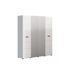 Шкаф четырехстворчатый Нэнси New, Белый глянец холодный Шкаф четырехстворчатый Нэнси New, Белый глянец холодный