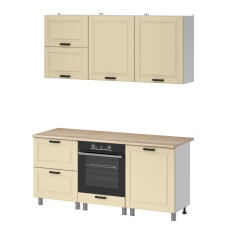 МК Аленушка 1,8м Астра Крем,скоба черный,сонома